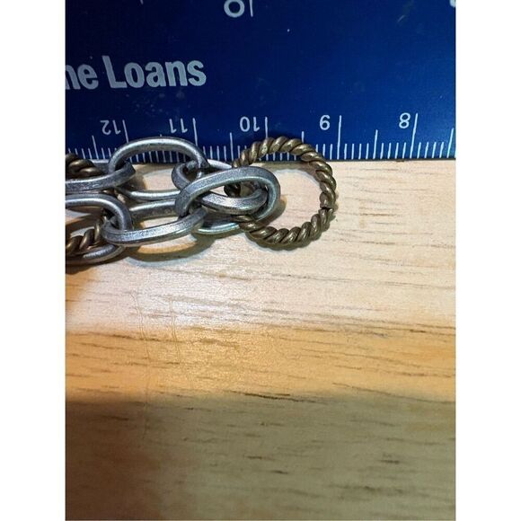 Bracelet, Mixed Metals Chain bracelet, NEW, Hand made - Picture 5 of 5